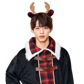 コスプレ クリスマス トナカイ マニフィックノエル チェックトナカイ メンズ ブラウン