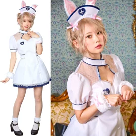 コスプレ うさぎ アニマル ナース レディアニマル ナース×うさぎ レディース ホワイト